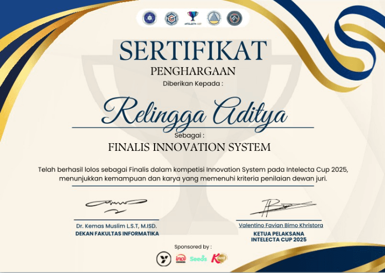 FINALIST INTELECTA INNOVATION SYSTEM