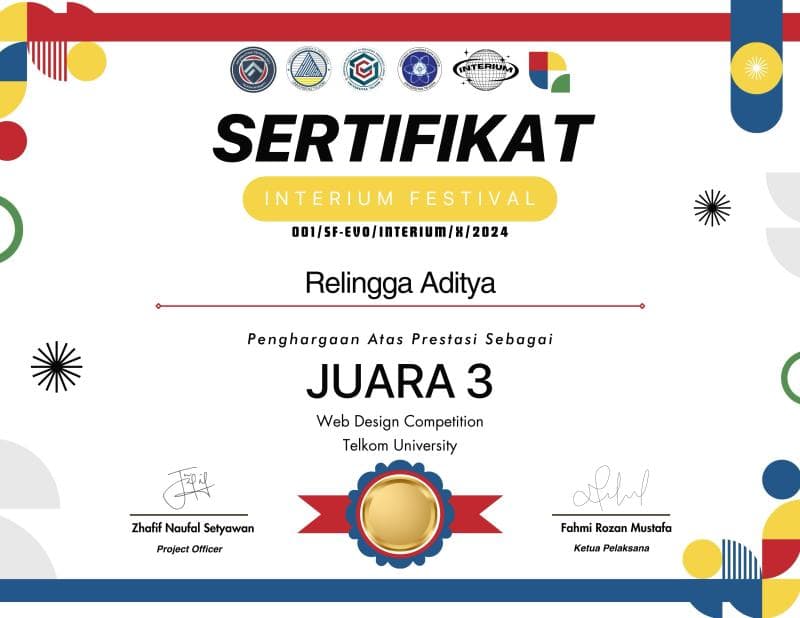 3rd place WEB DESIGN Competition